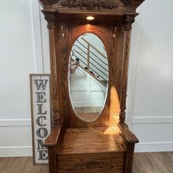 Solid Wood Hall Tree