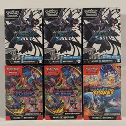 Pokemon Sealed Lot Black Bolt, Phantasmal, Surging