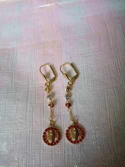 Gold plated earrings