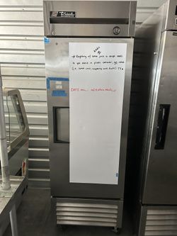 True T-23-HC 27" One Section Reach In Refrigerator, (1) Right Hinge Solid Door, 115v