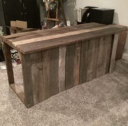 Rustic Reclaimed Barn Wood Custom Bar