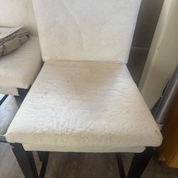 2 Bergmund Bar Chairs 2 With 3 matching Hendriksal Covers $60 Each 