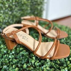 ROUGE HELIUM CARAMEL Kitty Leather Heels 