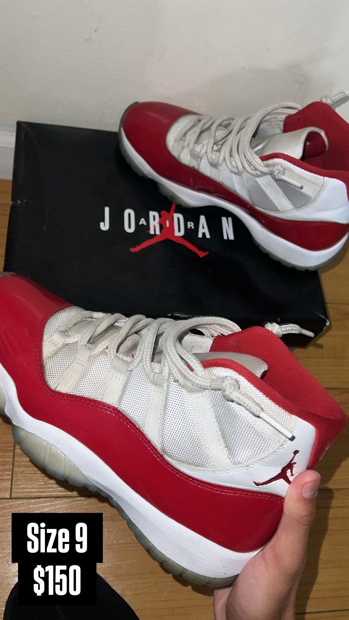Cherry Jordan 11s Size 9