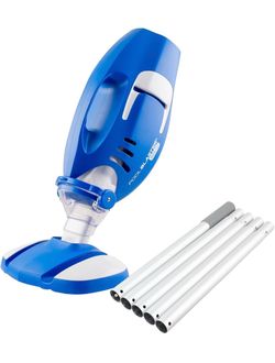 POOL BLASTER Max G2 Pool Vacuum for Above Ground Pool, Inground w/Pool Pole Cordless, Up to 60Min Runtime, Enhanced Powerful Suction, w/ Pool Pole, fo