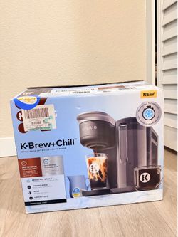 Keurig K Brew Chill Coffee Maker New Edition Gloss Black