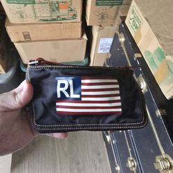 Ralph Lauren RL American Flag Wristlet / Clutch