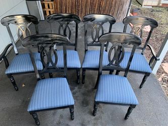6 sillas recién Tapizadas Casi Nuevas