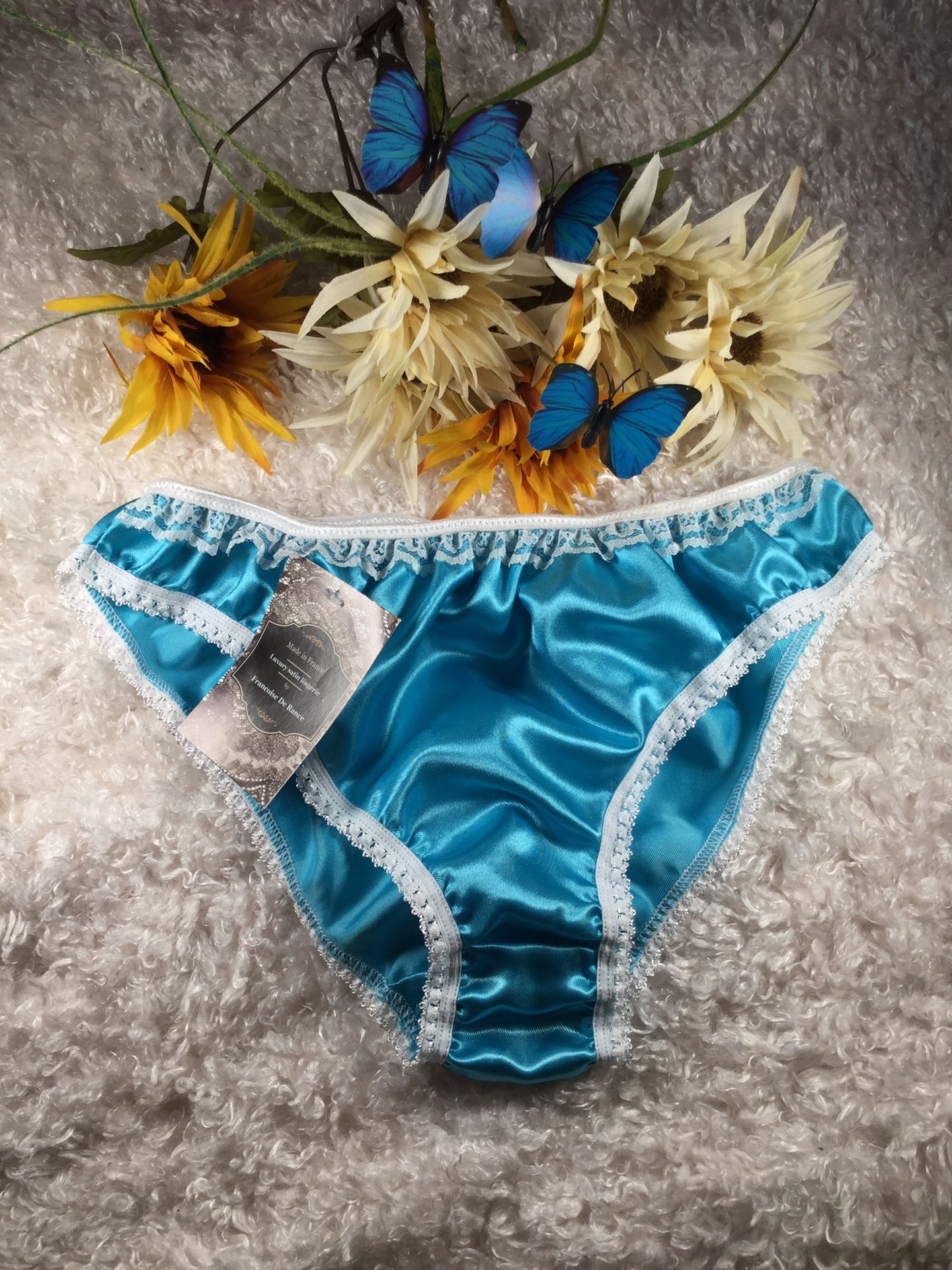 Silky satin blue lingerie panties for Sale in Montpelier, OH - OfferUp