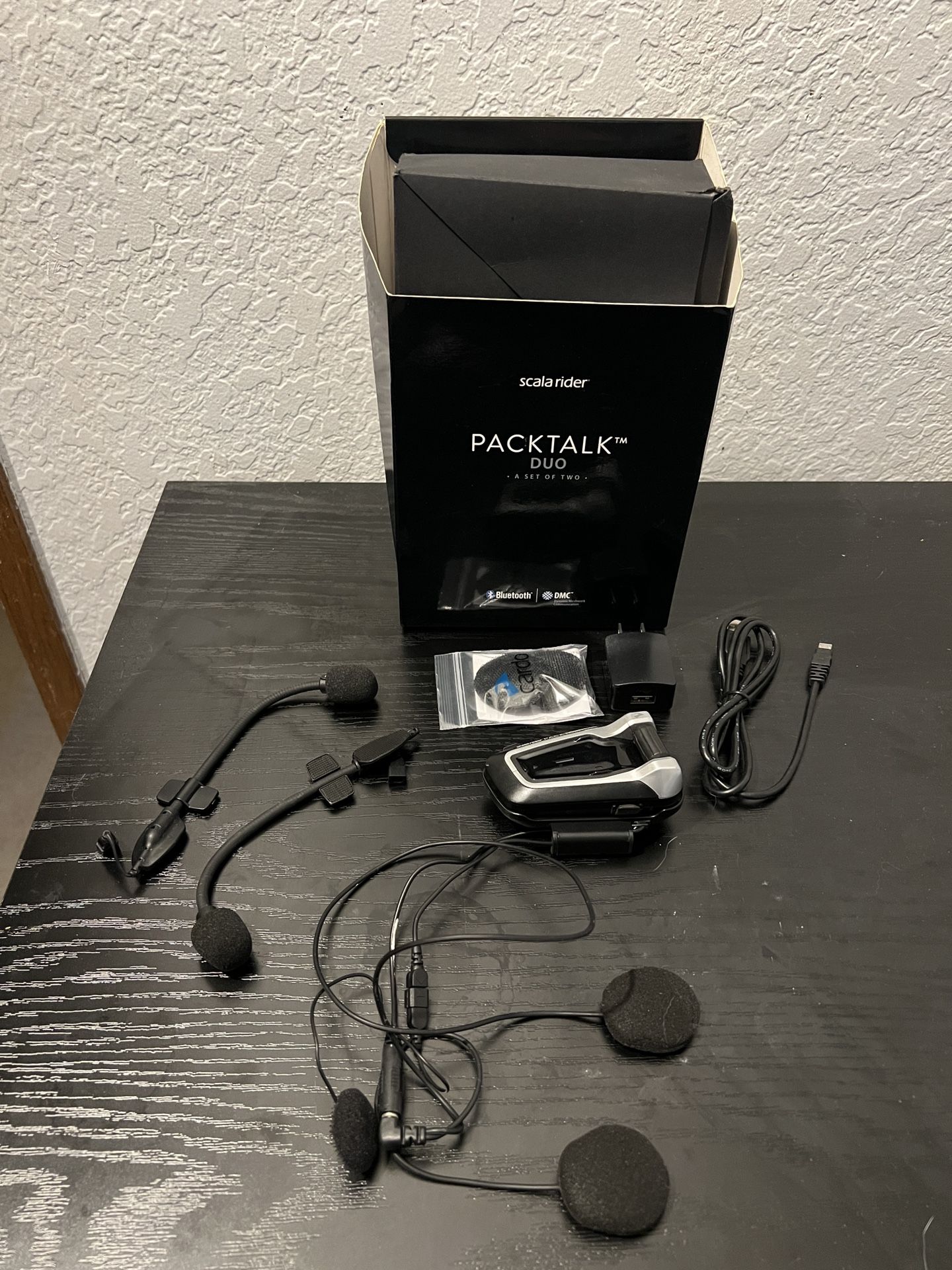 Cardo Packtalk Bluetooth Headset For Motorcycle Helmet 