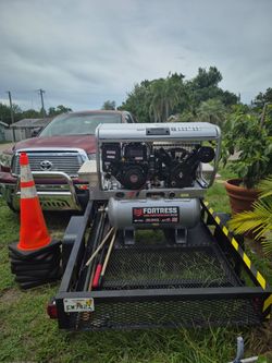Vendo compresor 175psi con su trailaer