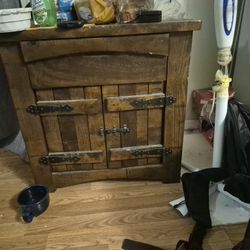 Beautiful Brown Wood Night Stand ×1