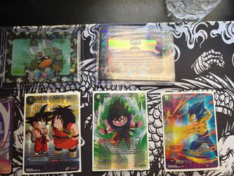 Dragon ball z and one piece cards