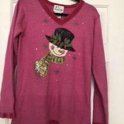 Ugly Christmas sweater. Quacker Factory