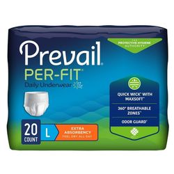 Prevail Per-Fit Protective Underwear, Size L, 20 Count
50+