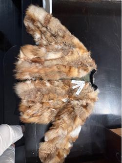 Alice + Olivia Genuine Fox Fur Reversible Bomber Jacket NWT Size Small