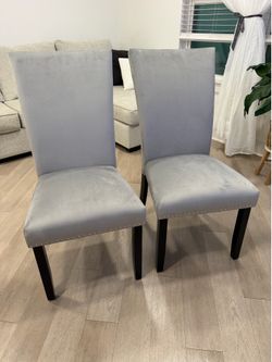 Dining chairs velvet set of 2 brand new