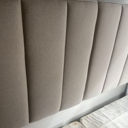 King headboard, box spring and frame