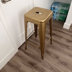 Pair Of 30 Inch Bar Stools Gold