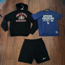 Men’s Obey Hoodie & Nike Shorts size L