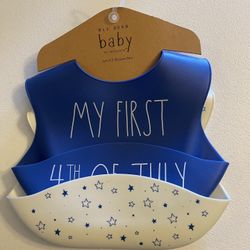 Rae Dunn Silicone Baby Bibs 