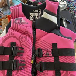 Bodyglove Phantom Youth Life Jacket Pink 50-90 Pounds 