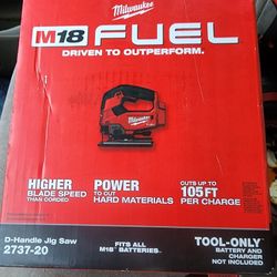 Milwaukee M18 FUEL 18V Lithium-Ion Brushless Cordless Jig Saw (Tool-Only) 🛑PRICE FIRM🛑