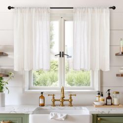 Cream Curtains Set 36”