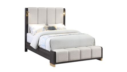 Clifton Queen Bed Charcoal Gray