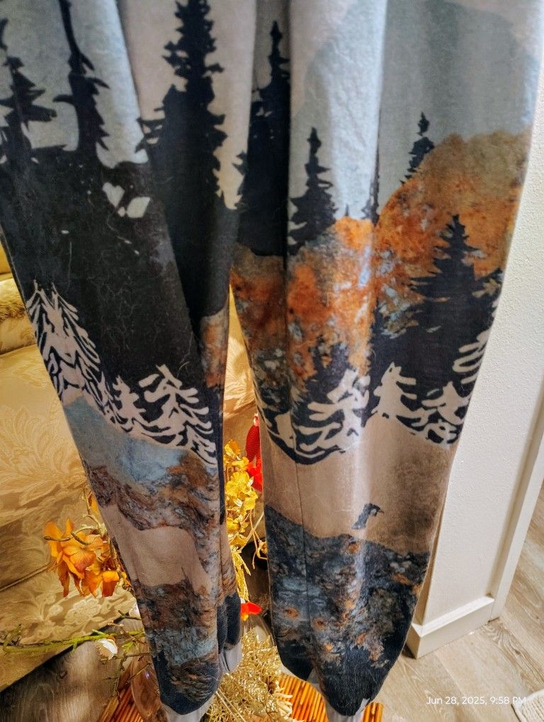 "Forest" Pants. Cotton Comfy Elastic Waist Elastic Ankle Totally Oregon!