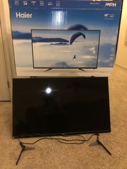 40inch TV. $150 obo. Must sell tonight. Moving.