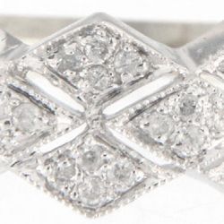 Unisex Wedding Band 14kt White Gold 