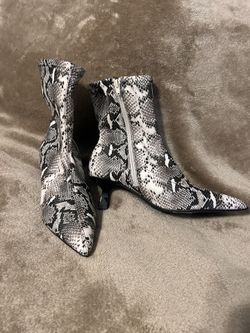 Snake Print Boots