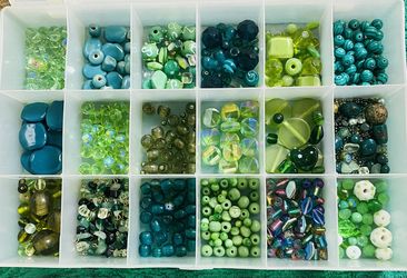 Green Tone Beads