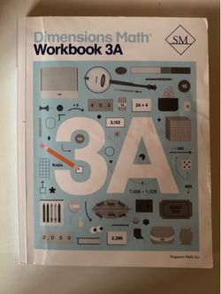 Singapore dimensions math workbook  3A