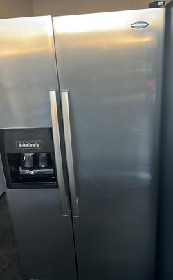 Whirlpool Side By Side Stainless Steel Refrigerator Fridge
