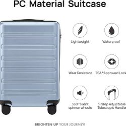 228# NINETYGO Large Checked Luggage 28 Inch, Checking In Luggage with Smooth Double Spinner Wheels, Hard Shell PC+ABS Suitcase, Lightweight Travel Lug