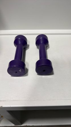 Purple Vinyl Dumbbell Set of 2