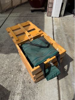 Bocce Ball set in bag and crate