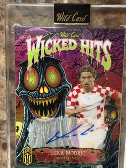 Luca Modric Autographed  (TRUE 1/1) From Wicked Hits.