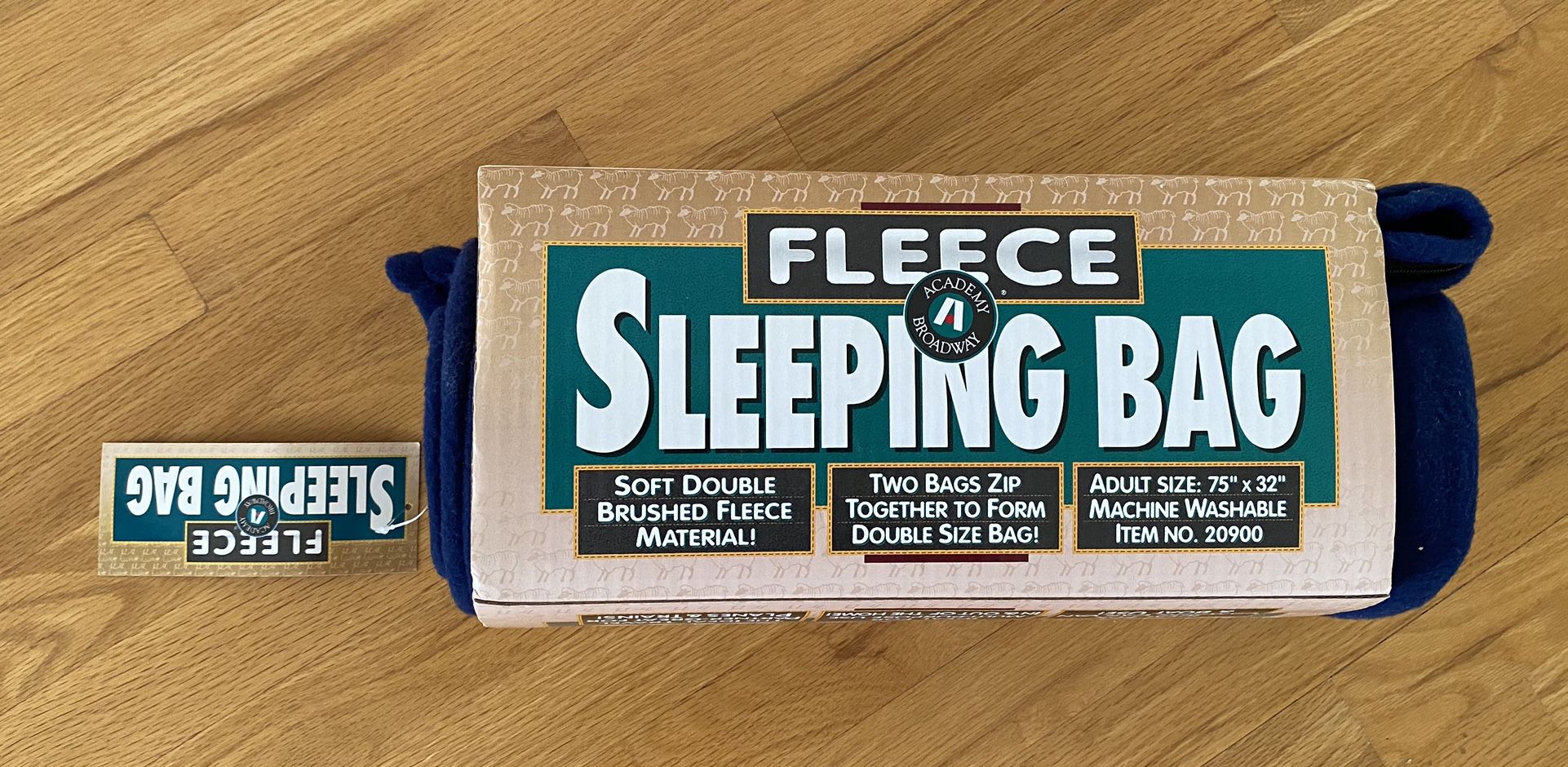 Fleece Sleeping Bag 75” X 32” New 
