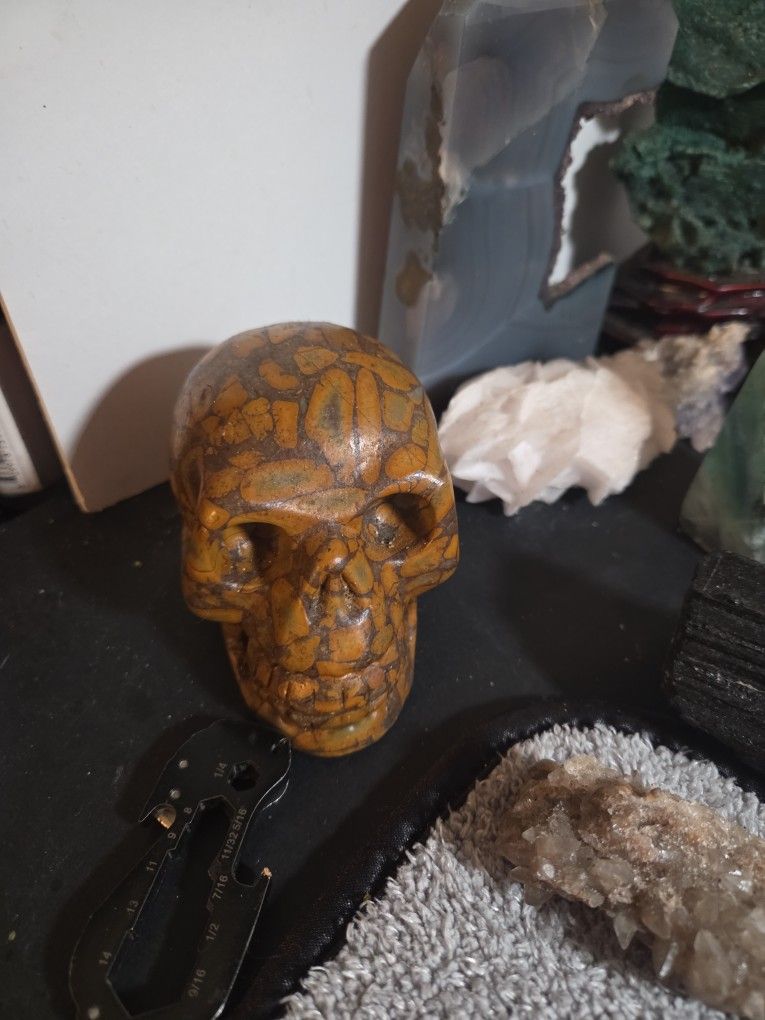 Crystal Skull Jasper Stone