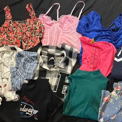 Trendy Crop Tops & Jackets Bundle – Size M – Casual & Sexy Styles