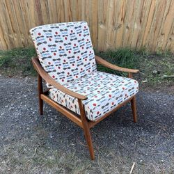 Vintage Mid Century Kurt Ostervig for Jason Mobler Oak Lounge Chair