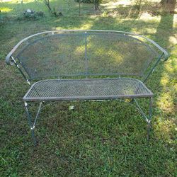 Wrought Iron Seating Bench