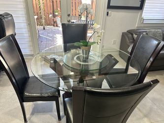 Elegant Wood & Glass Dining Set – Seats 6 | El Dorado Furniture