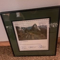 Machupicchu Photograph ( signed)