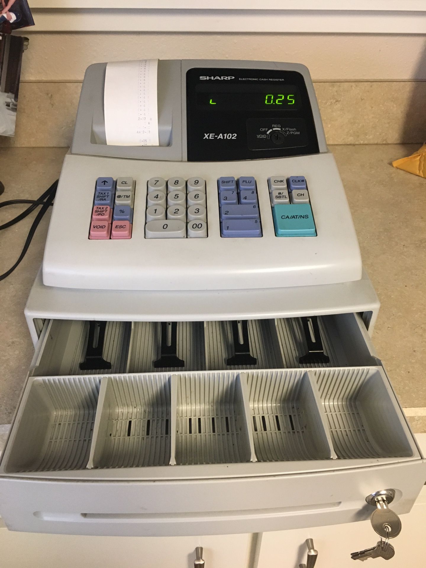 Sharp XE-A102 electronic cash register