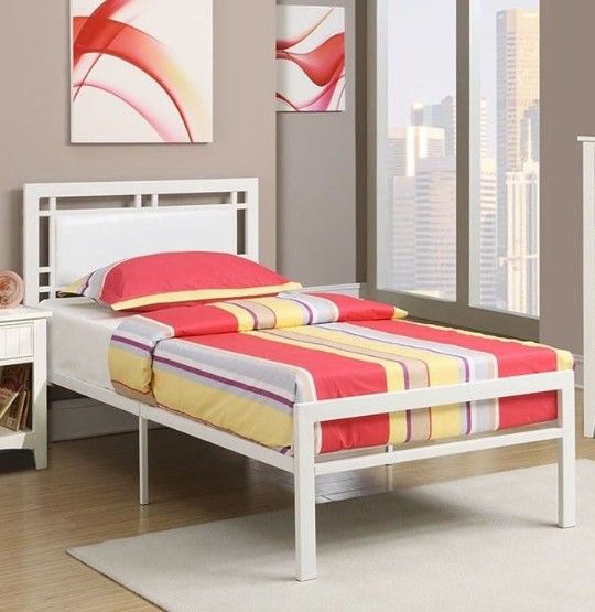 Brand New White Twin Size Bed Frame