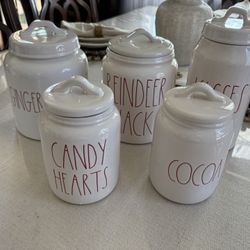 5 Canisters RAE DUNN